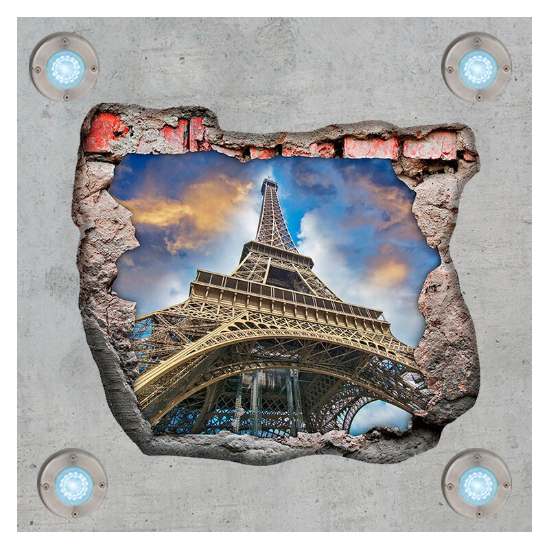 Lesara 3D-Wandsticker für die Zimmerdecke Eiffelturm