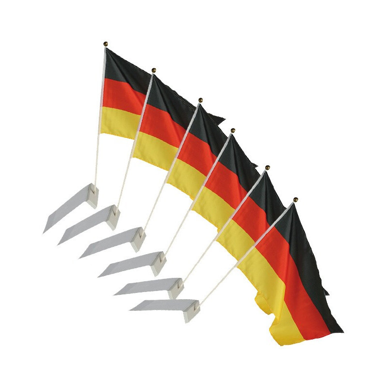 Lesara 6er-Set Flagge Deutschland