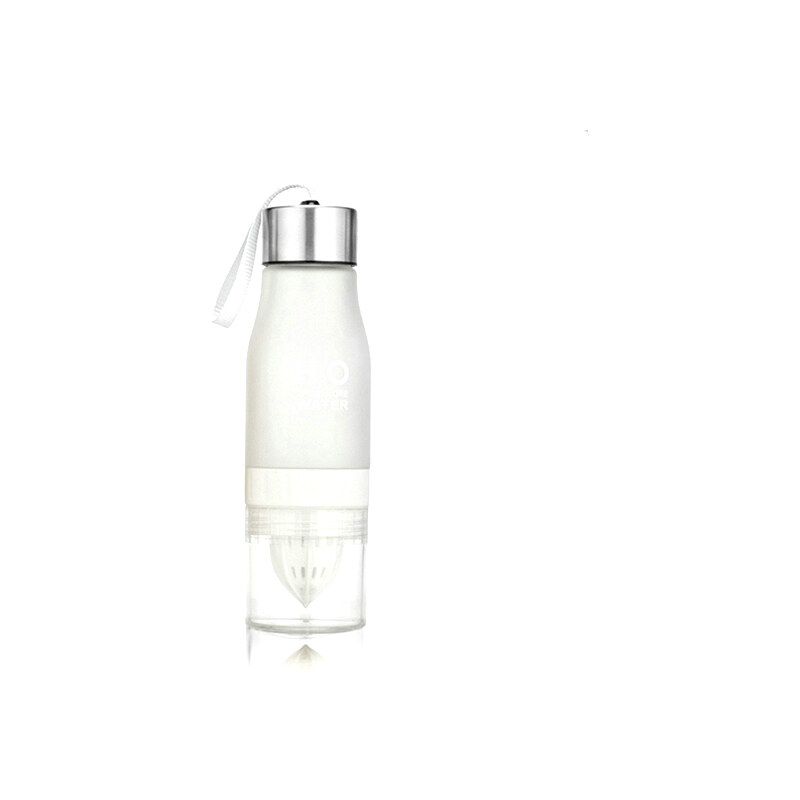 Lesara Infusions-Trinkflasche mit Zitruspresse - Weiß