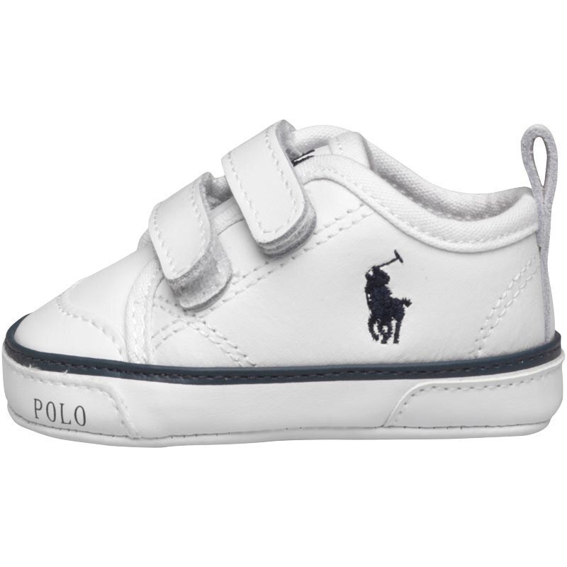 Ralph Lauren Baby Carlisle II EZ Crib Shoe White/Navy