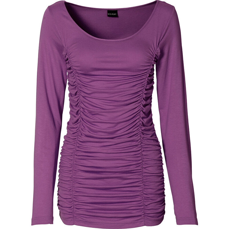 BODYFLIRT Langarm Shirt in lila für Damen von bonprix