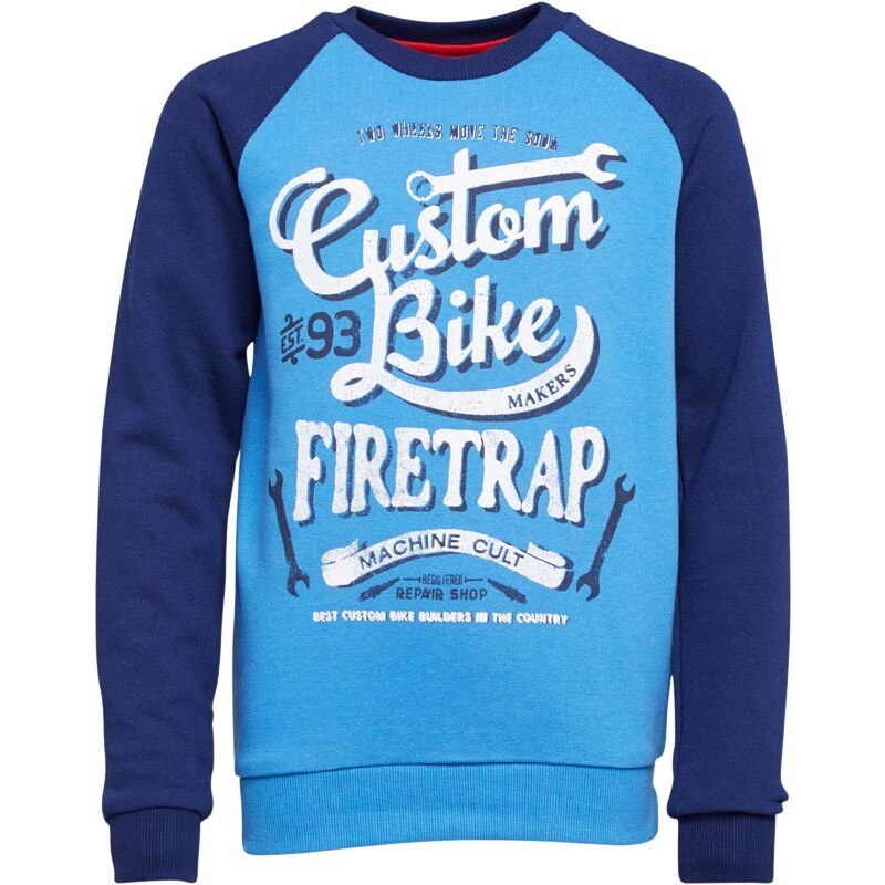 Firetrap Junior Sweatshirt Deep Sky Blue