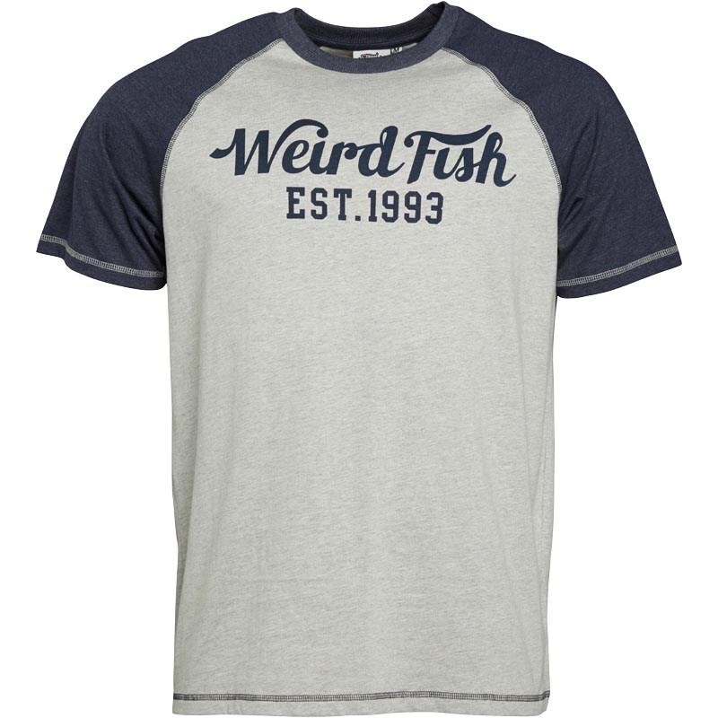 Weird Fish Herren Bing T-Shirt Grau
