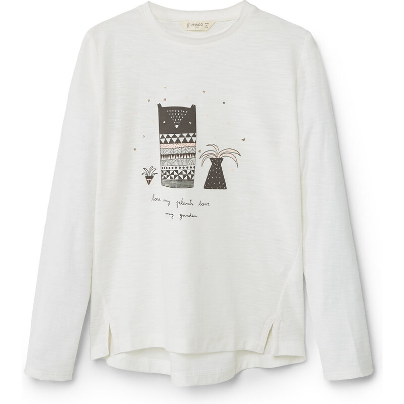MANGO KIDS Baumwoll-T-Shirt Mit Bildaufdruck