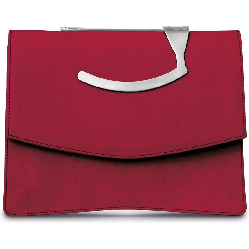 Gretchen Oyster Clutch - Royal Red
