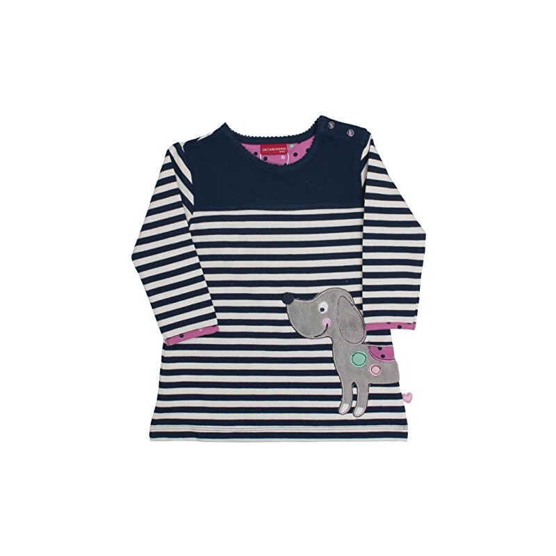 SALT AND PEPPER Baby-Mädchen Kleid B Dress Little Ones Stripe
