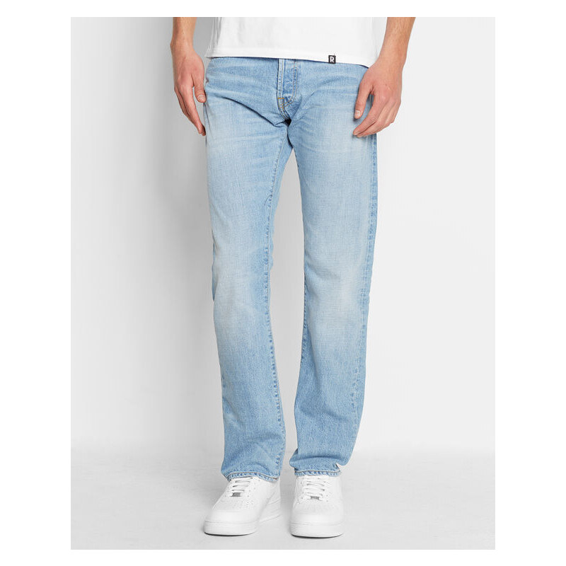 CARHARTT WIP Ausgewaschen hellblaue Jeans Straight Fit Oakland Edgewood