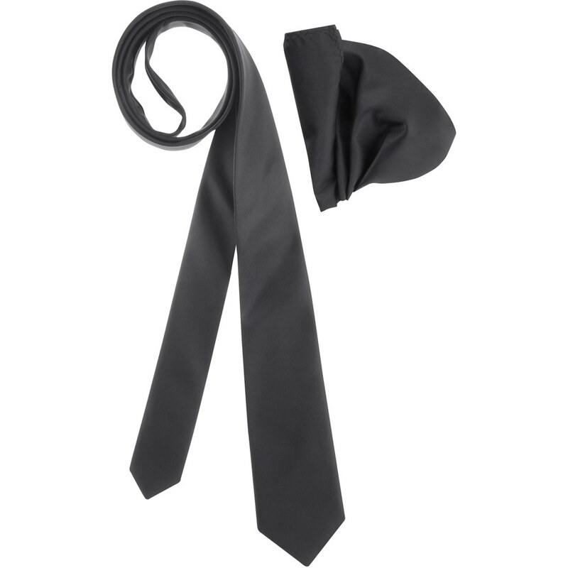 BRUNO BANANI Krawatte Set mit Einstecktuch