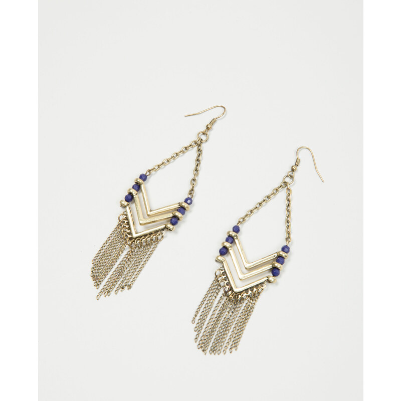 Ohrringe mit Perlen und Fransen Gold, Größe 00 -Pimkie- Mode für Damen