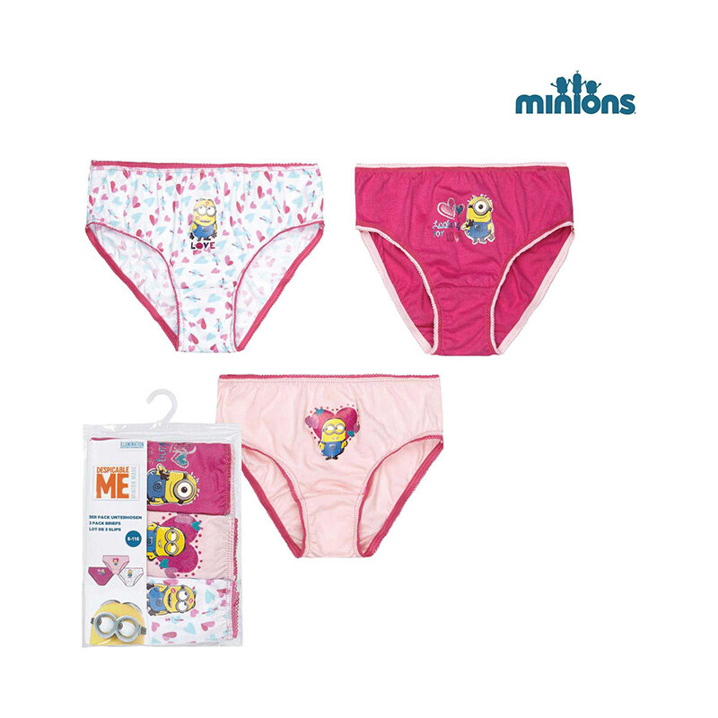 Lesara 3er-Set Kinder-Panty im Minions-Design - 140