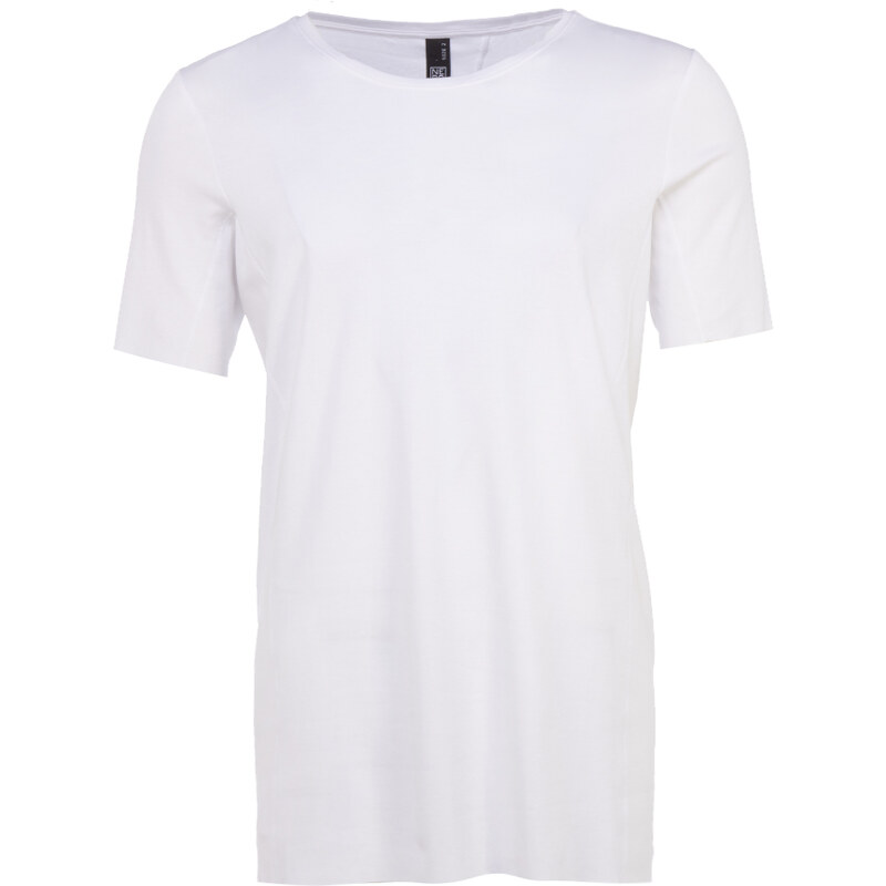 NEBO MATZ T-Shirt mit Ziernähten in Weiß