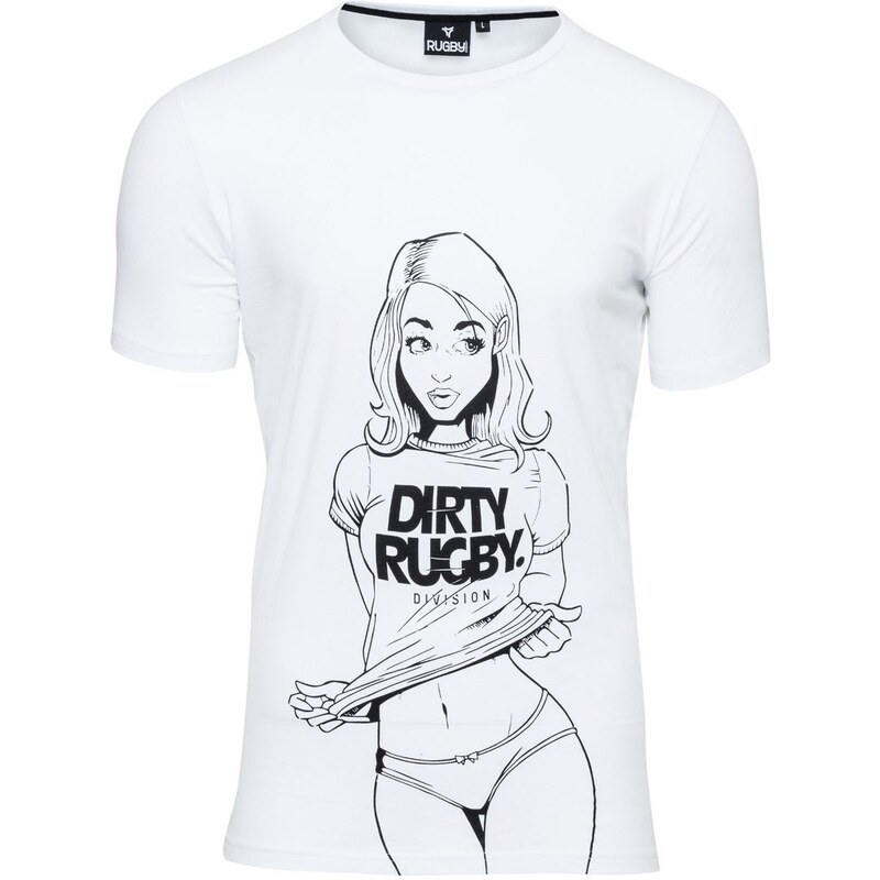 Rugby Division Strip - T-Shirt - weiß