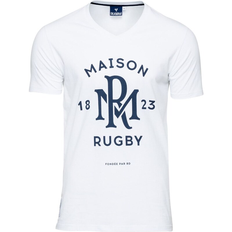 Rugby Division Neck Monceau - T-Shirt - weiß
