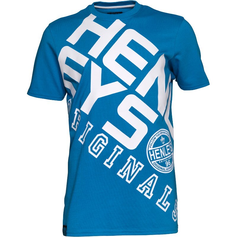 Henleys Herren Ara T-Shirt Königsblau/Weiß