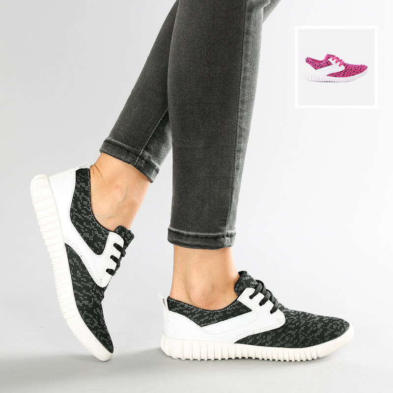 Lesara Sneaker im Pixeldesign - 35 - Neonpink