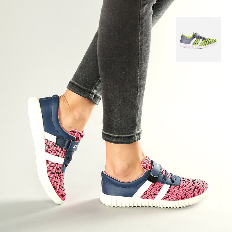 Lesara Neonfarbener Sneaker mit Klettverschluss - 35 - Neongrün