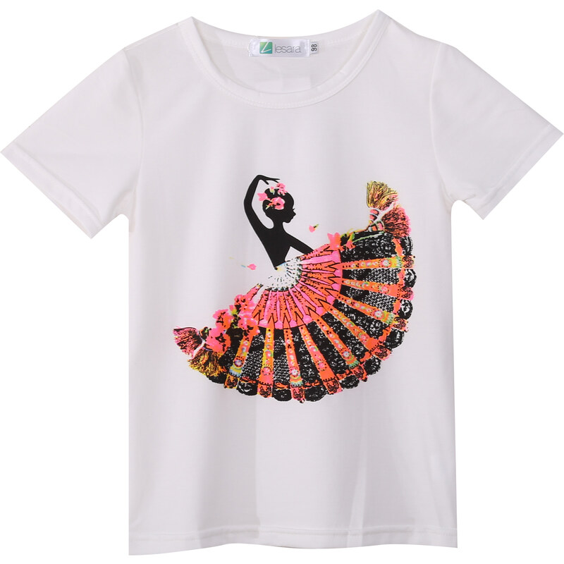 Lesara Kinder-T-Shirt mit Tänzerin-Print - 74