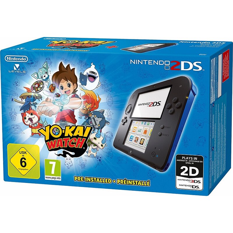 NINTENDO 2DS Nintendo 2 DS + Yo-Kai Watch vorinstalliert mit 3 Jahren Garantie*