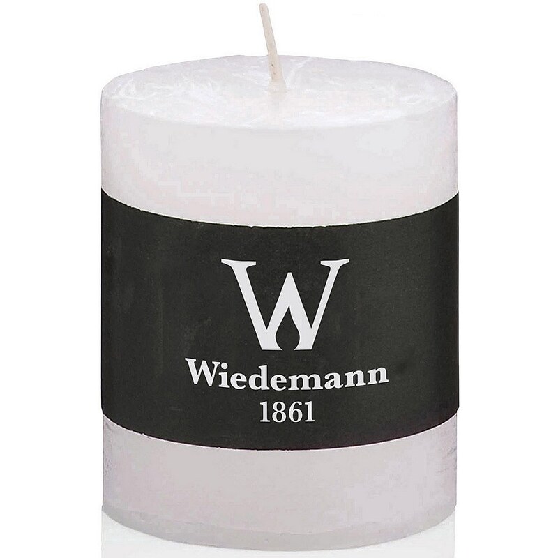 Wiedemann Marble durchgefärbte Kerze mit Banderole, 4er-Set in 2 Größen