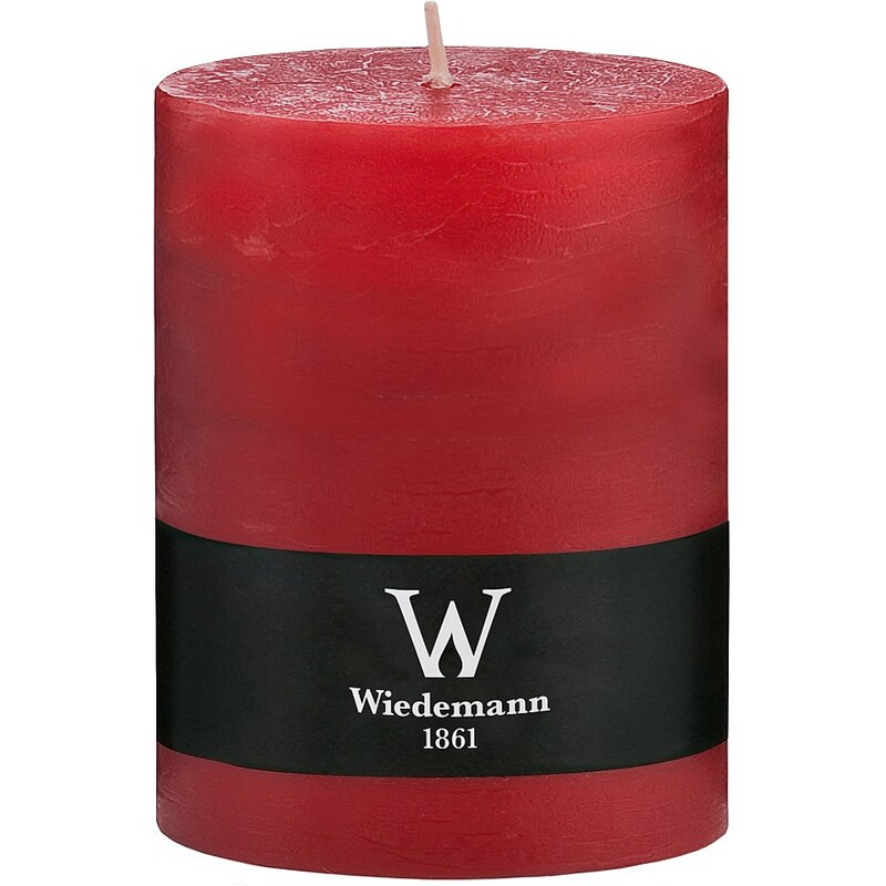 Wiedemann Marble durchgefärbte Kerze mit Banderole, 4er-Set in 2 Größen