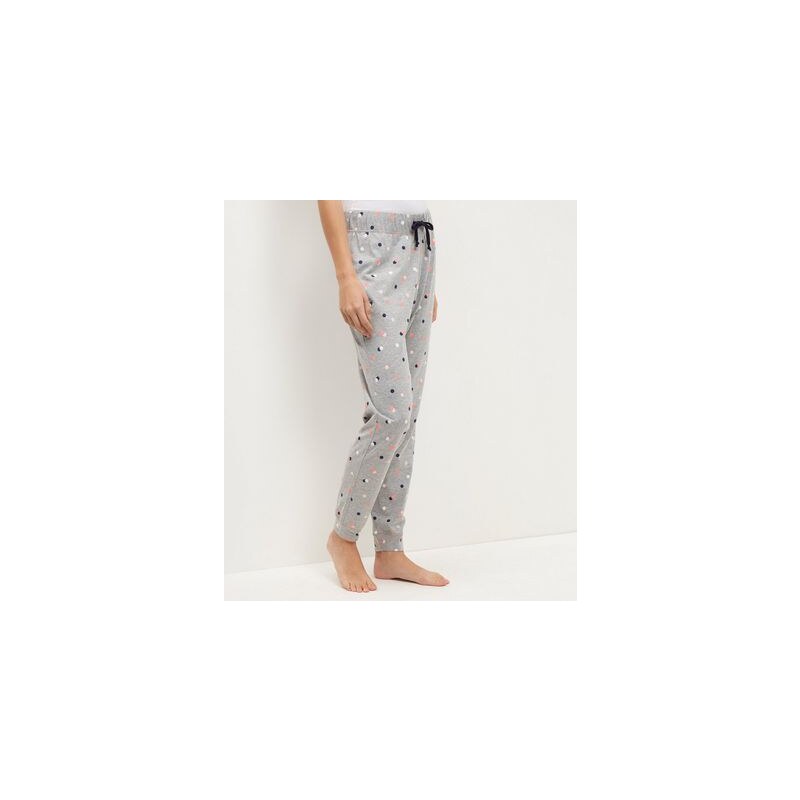 New Look Pyjamahose mit Punktmuster in Rosa
