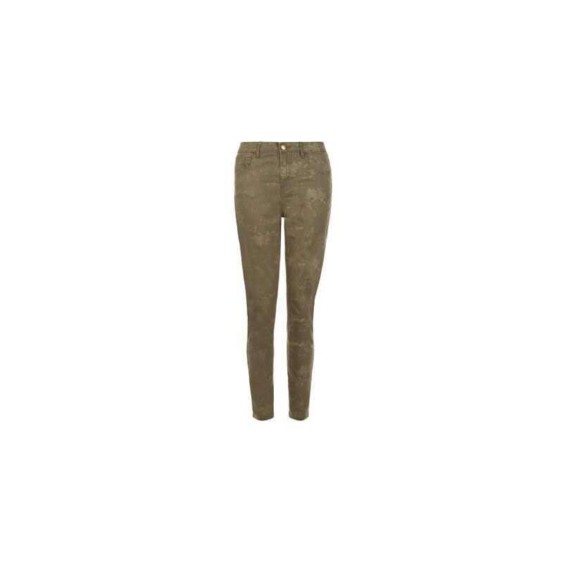 New Look Anita and Green – Khakifarbene Skinny-Jeans mit Tarnmuster