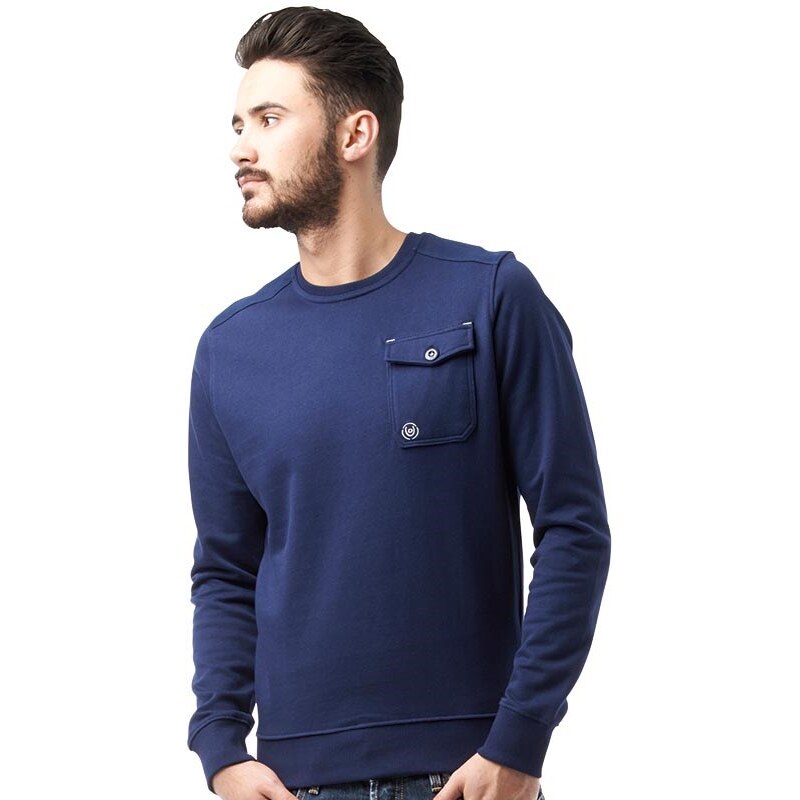 Duck and Cover Herren Reilly French Sweatshirt French Navy