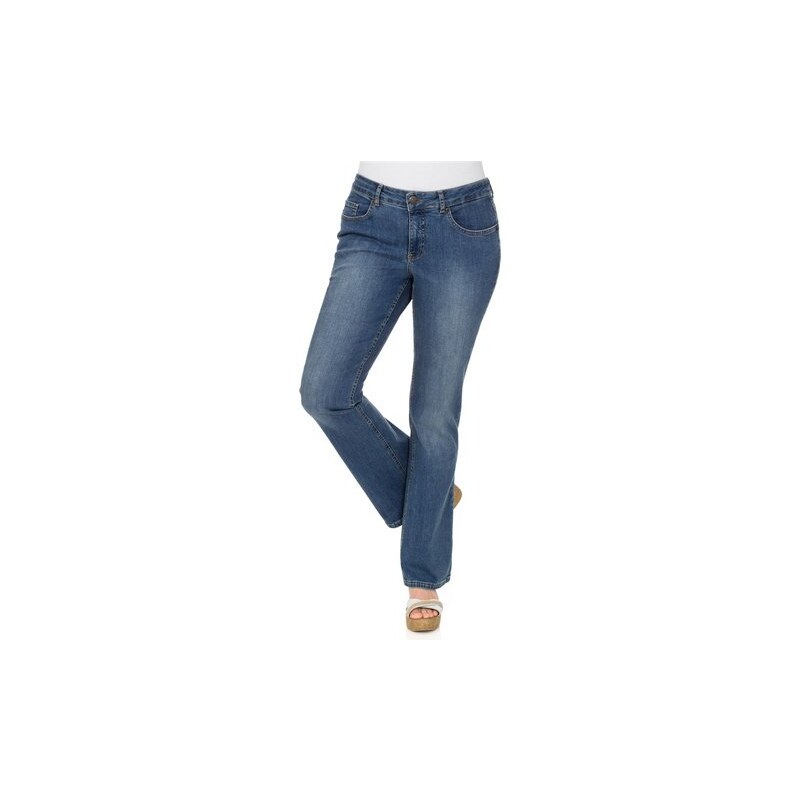 Damen Denim Bootcut-Stretch-Jeans SHEEGO DENIM blau 80,84,88,92,96,100,104,108,112,116