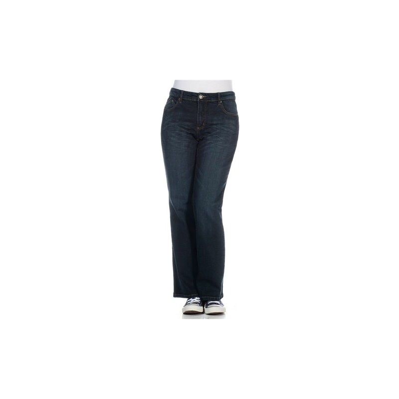 Damen Denim Bootcut-Stretch-Jeans SHEEGO DENIM blau 40,42,44,46,48,50,52,54,56,58
