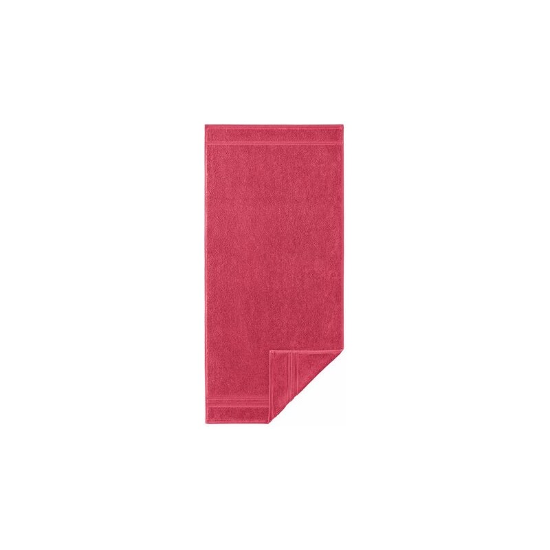 Egeria Badetuch Manhattan mit dezenter Bordüre rot 1x 70x140 cm