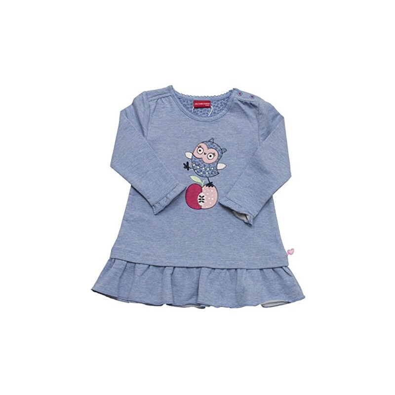 SALT AND PEPPER Baby-Mädchen Kleid B Dress Smart Owl Apfel