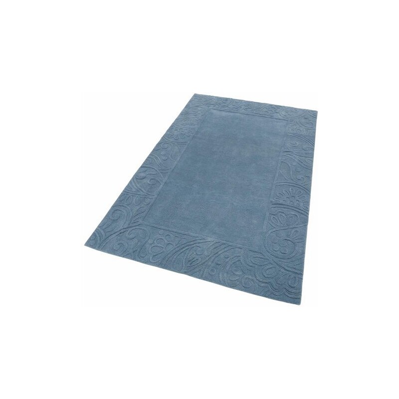 Teppich Collection Bhakta Höhe 11 mm handgetuftet HOME AFFAIRE COLLECTION blau 1 (B/L: 60x90 cm),2 (B/L: 70x140 cm),3 (B/L: 120x180 cm),4 (B/L: 160x230 cm),6 (B/L: 200x290 cm),7 (B/L: 240x320 cm)