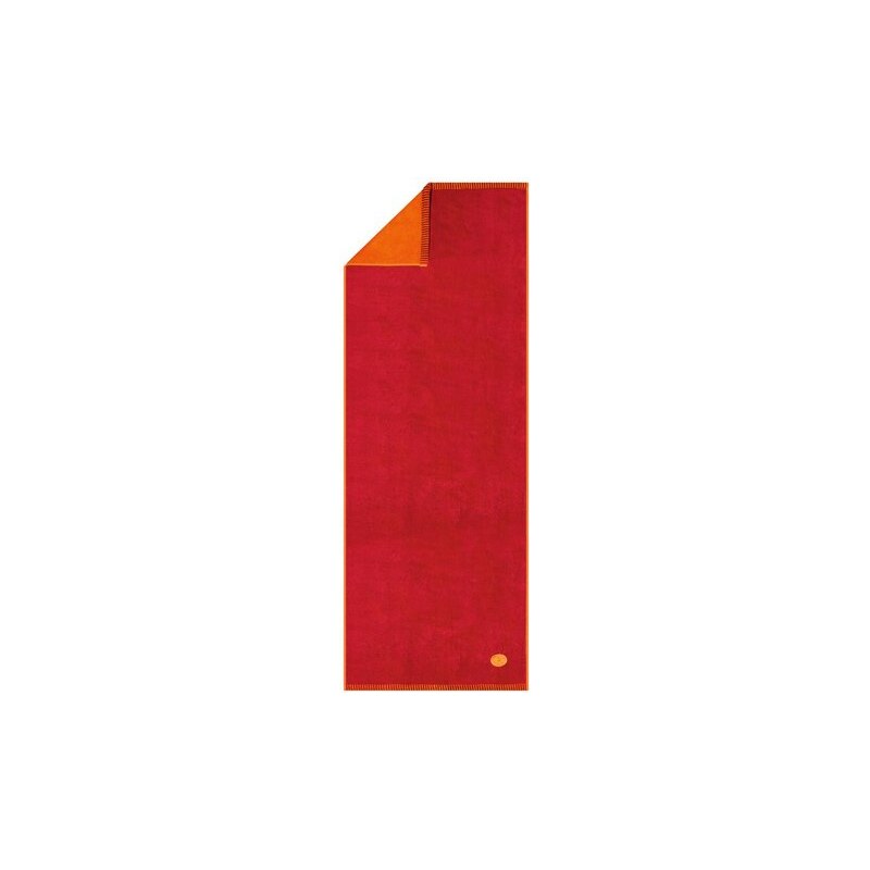 Egeria Saunatuch Ben mit Wendeseite rot 1x 75x200 cm