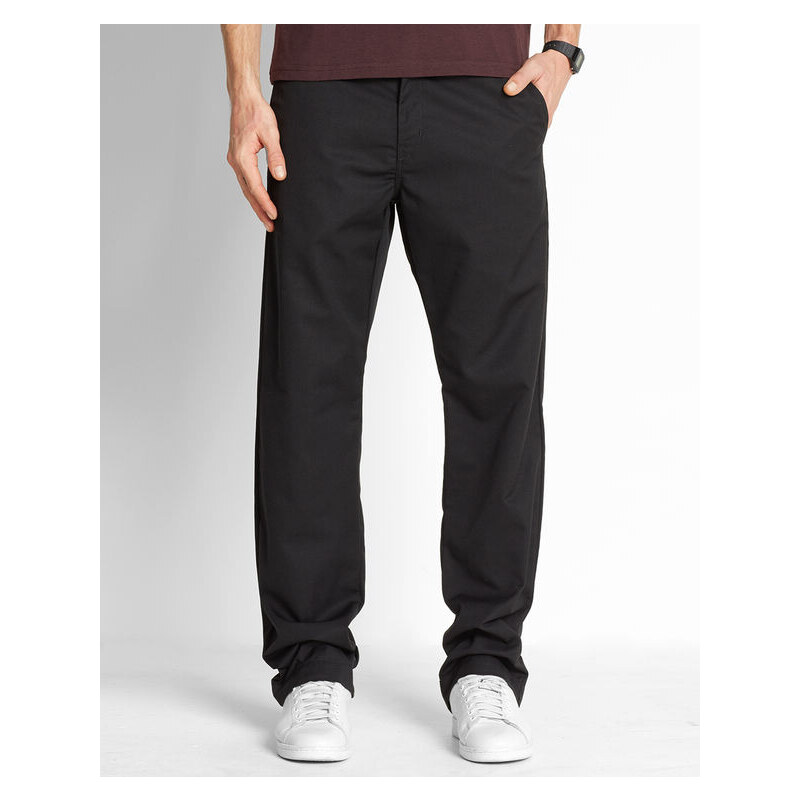 CARHARTT WIP Chino-Hose Straight Fit Station Dunmore in Washed-Schwarz