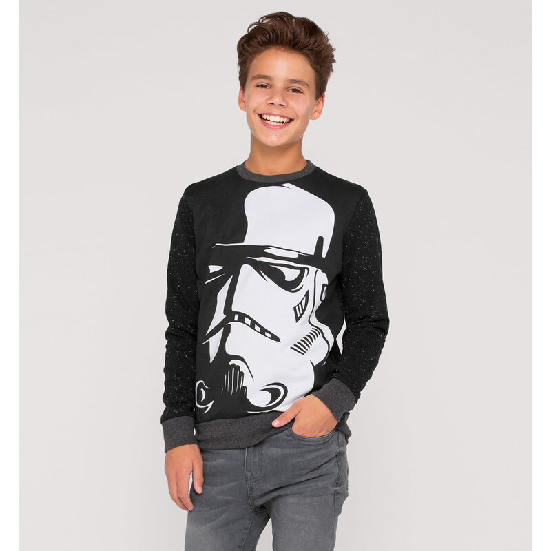 C&A Star Wars Sweatshirt in Schwarz / weiß