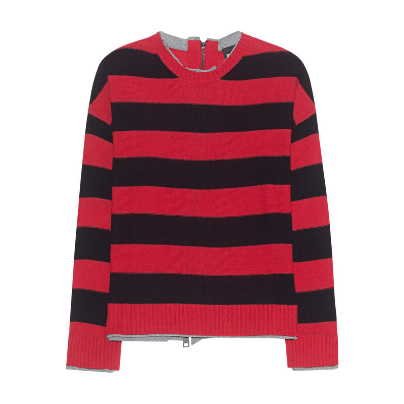JUST CAVALLI Loose Knit Stripes Red