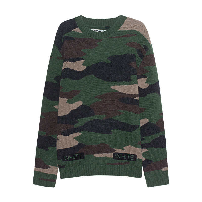 OFF-WHITE C/O VIRGIL ABLOH Camouflage Sweater All Over