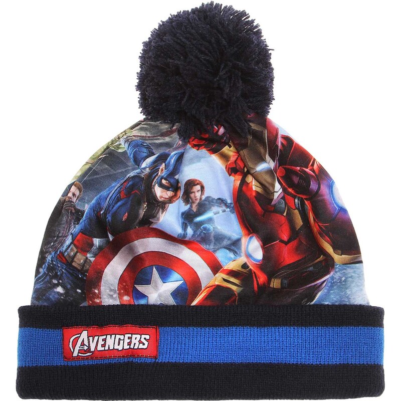 Avengers Assemble Mütze marine blau in Größe 52 für Jungen aus 100% Polyacryl