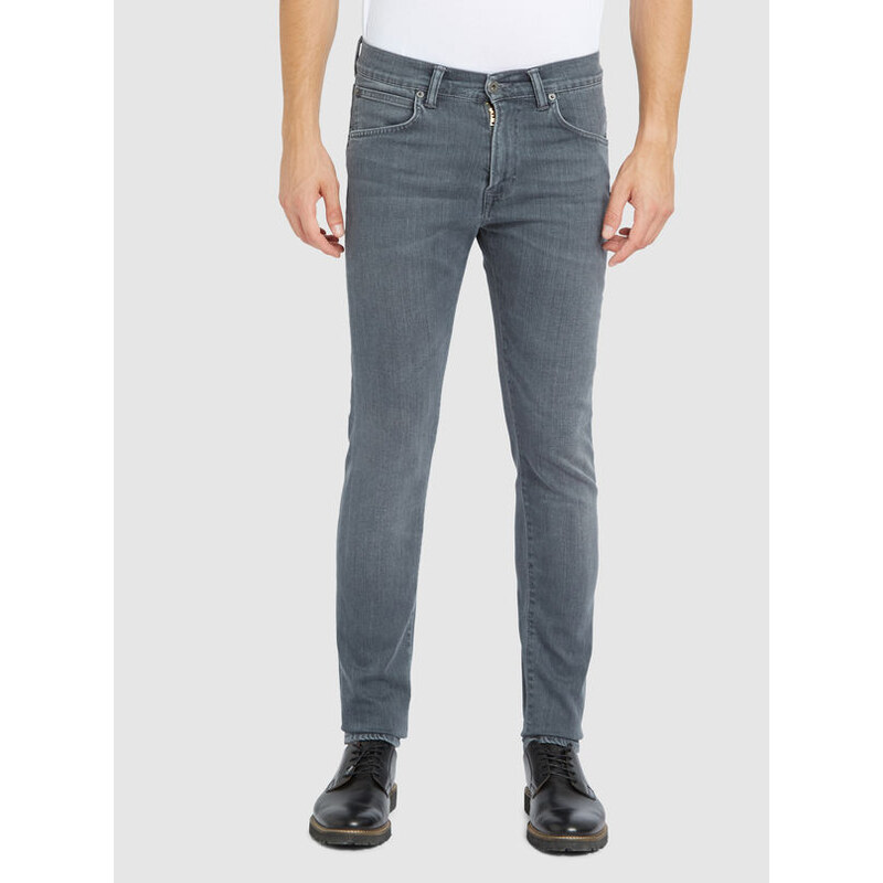 EDWIN Slim Jeans Tapered ED-85 aus Stretch-Stoff in ausgewaschenem Hellgrau