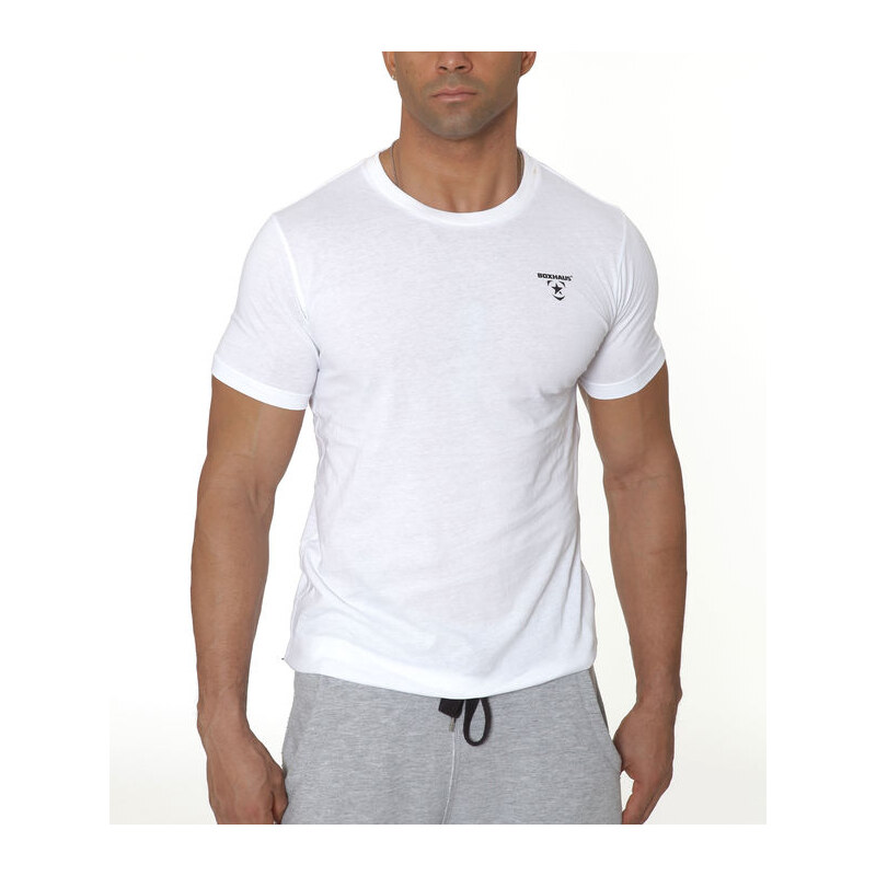 BOXHAUS Brand Incept basic Shirt white