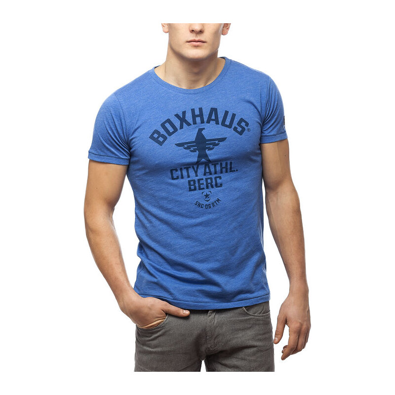 BOXHAUS Brand SOAR T-Shirt blue htr
