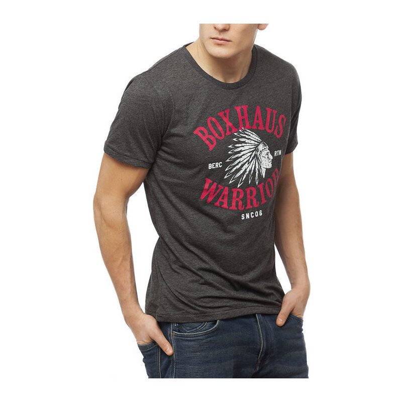 BOXHAUS Brand Indi T-Shirt black htr