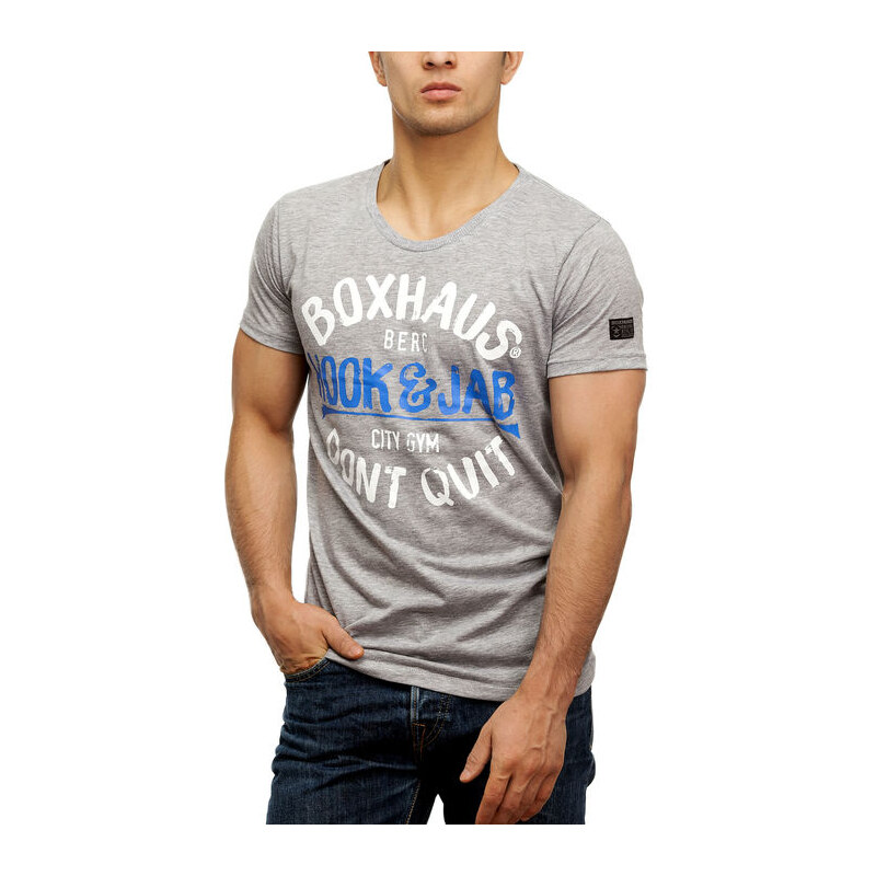 BOXHAUS Brand Rayto Shirt grey htr