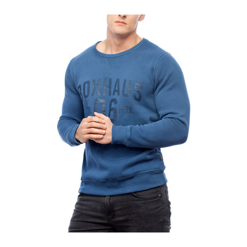 BOXHAUS Brand Fynch Sweatshirt laneblue