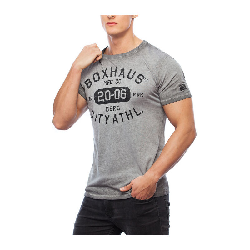 BOXHAUS Brand Stone T-Shirt raven
