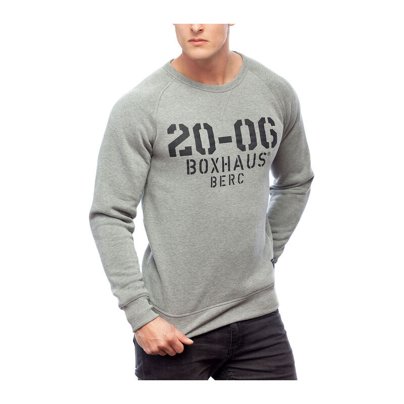 BOXHAUS Brand Cortez Sweatshirt grey htr