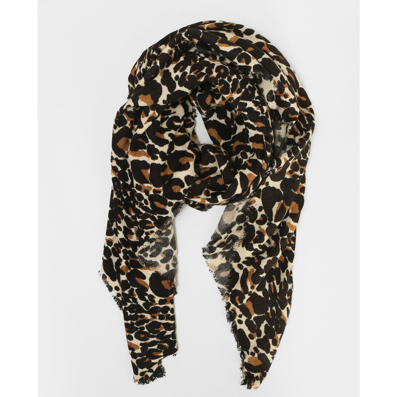 Dünner Schal mit Leoparden-Print Braun, Größe 00 -Pimkie- Mode für Damen