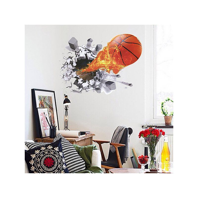 Lesara 3D-Wandtattoo Basketball