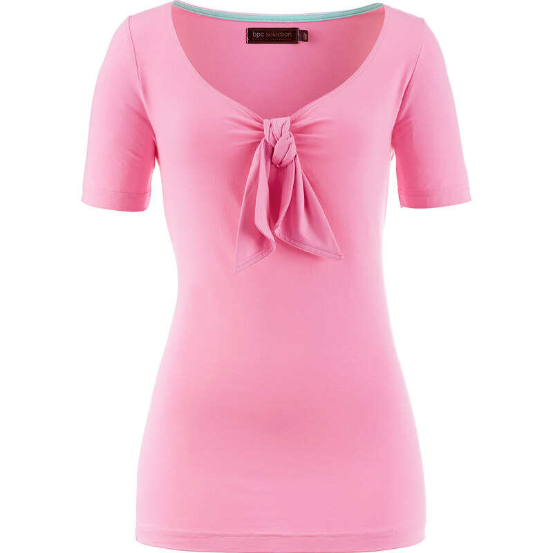 bpc selection T-Shirt Kurzarm in rosa für Damen von bonprix