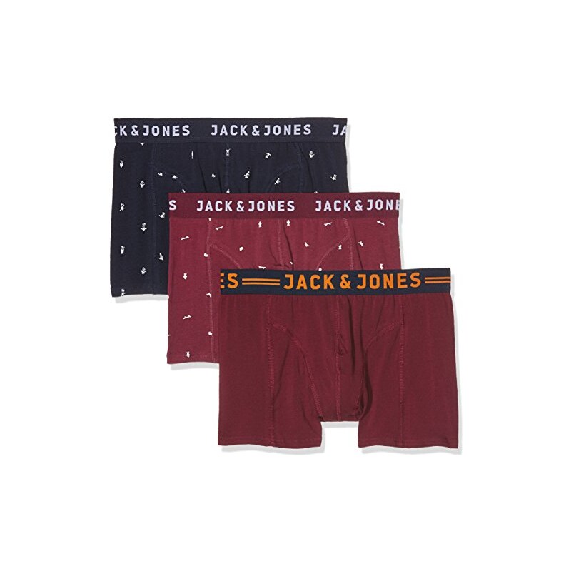JACK & JONES Herren Boxershorts Jacdurham Trunks 3 Pack, 3er